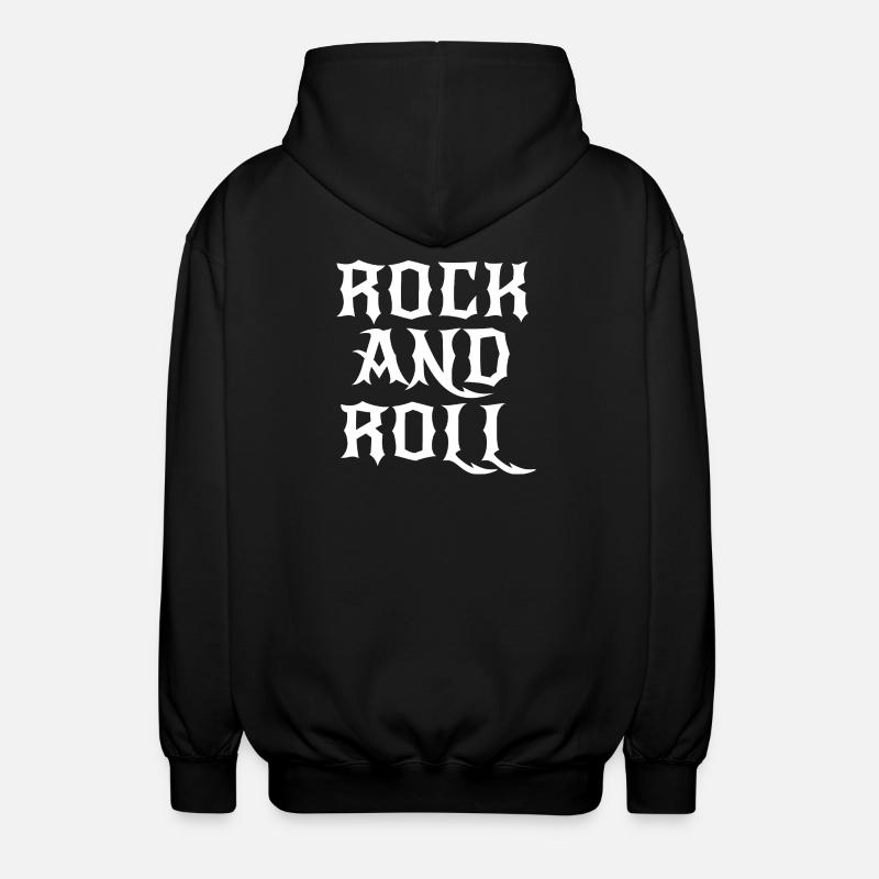 Logo Rock and Roll Gothic - Veste à capuche unisexe - noir