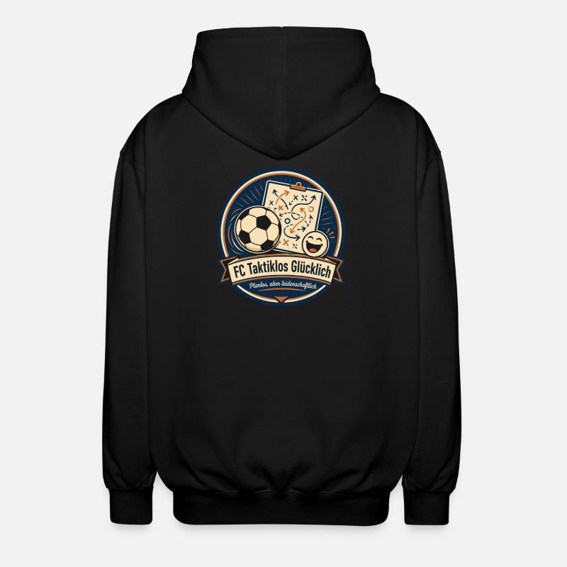 FC Taktiklos Glücklich - Unisex Kapuzenjacke - Schwarz