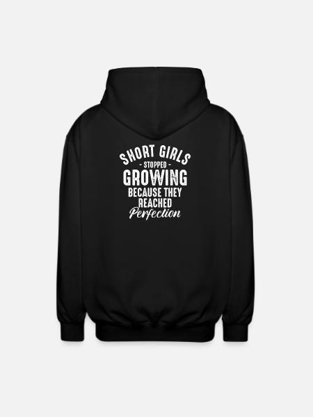 Kleine Mädchen erreichten Perfektion - Unisex Kapuzenjacke - Schwarz