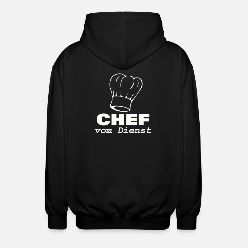 CHEF VOM DIENST - Unisex Kapuzenjacke - Schwarz