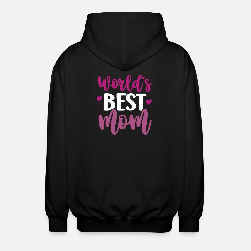 Die beste Mutter der Welt - Unisex Kapuzenjacke - Schwarz
