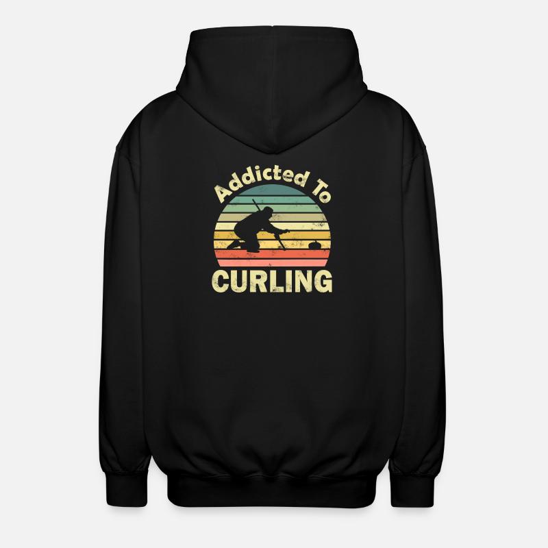 Curling - Veste à capuche unisexe - noir