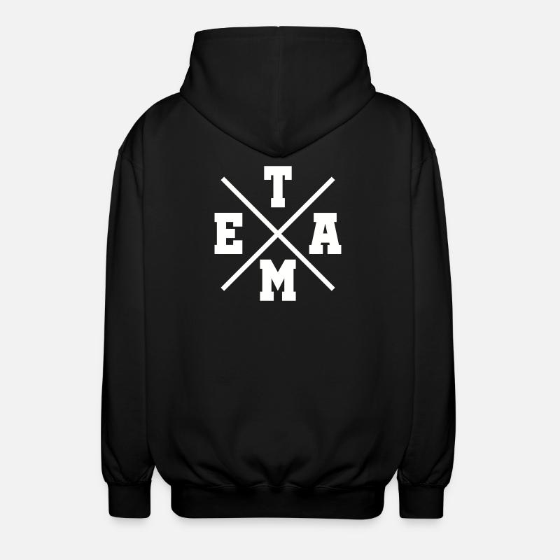 Team - Unisex Kapuzenjacke - Schwarz