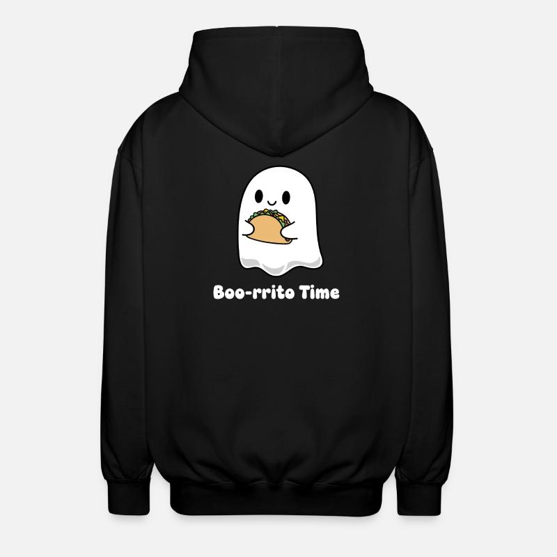 Boorito Taco Ghost - Unisex Hooded Jacket - black