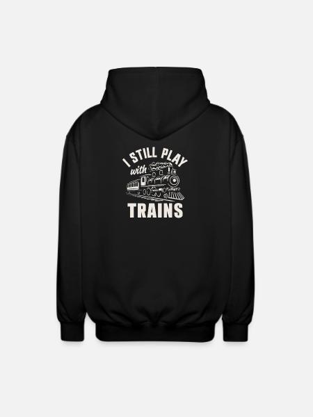 Zugführer der Dampflokomotivenbahn - Unisex Kapuzenjacke - Schwarz