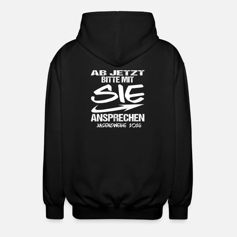 Jugendweihe - Jugendweihe 2026 - Unisex Hooded Jacket - black