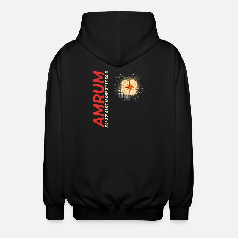 Amrum - Unisex Kapuzenjacke - Schwarz