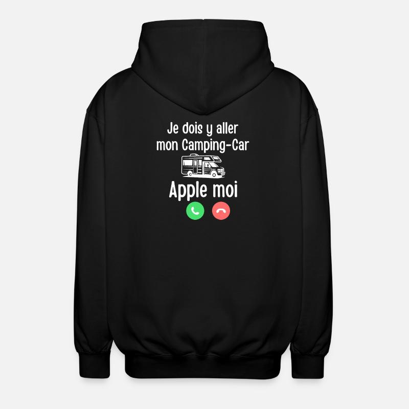 Motorhome Apple me - Unisex Hooded Jacket - black