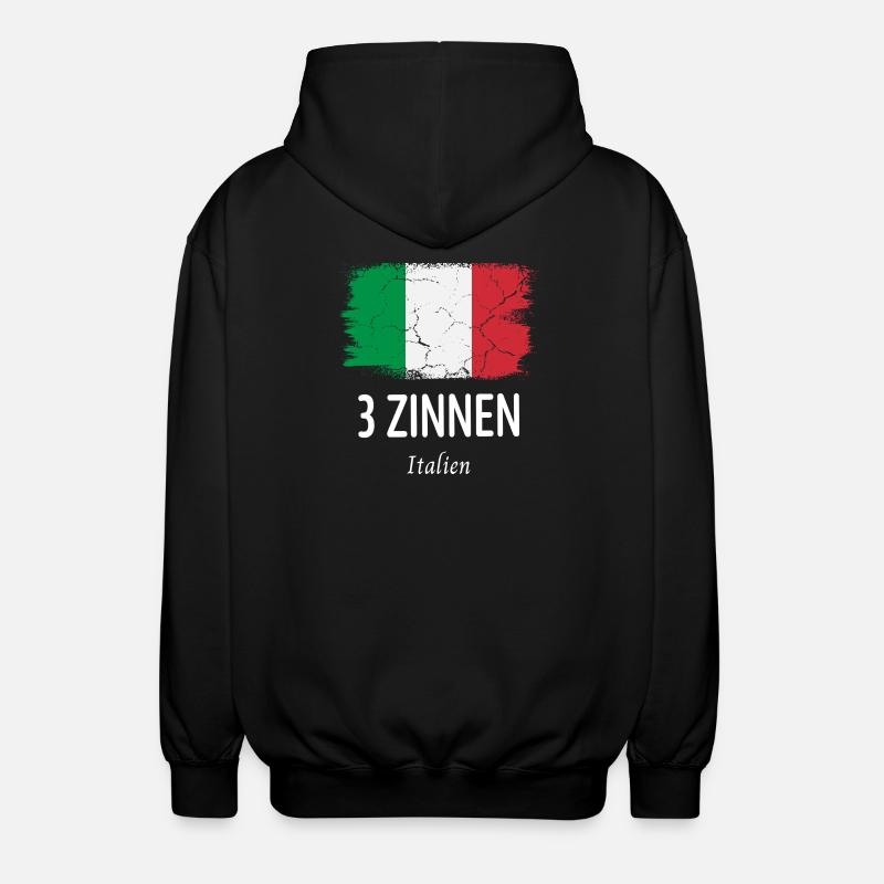 3 Pics - Veste à capuche unisexe - noir
