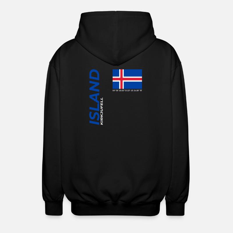 Kirkjufell - Veste à capuche unisexe - noir