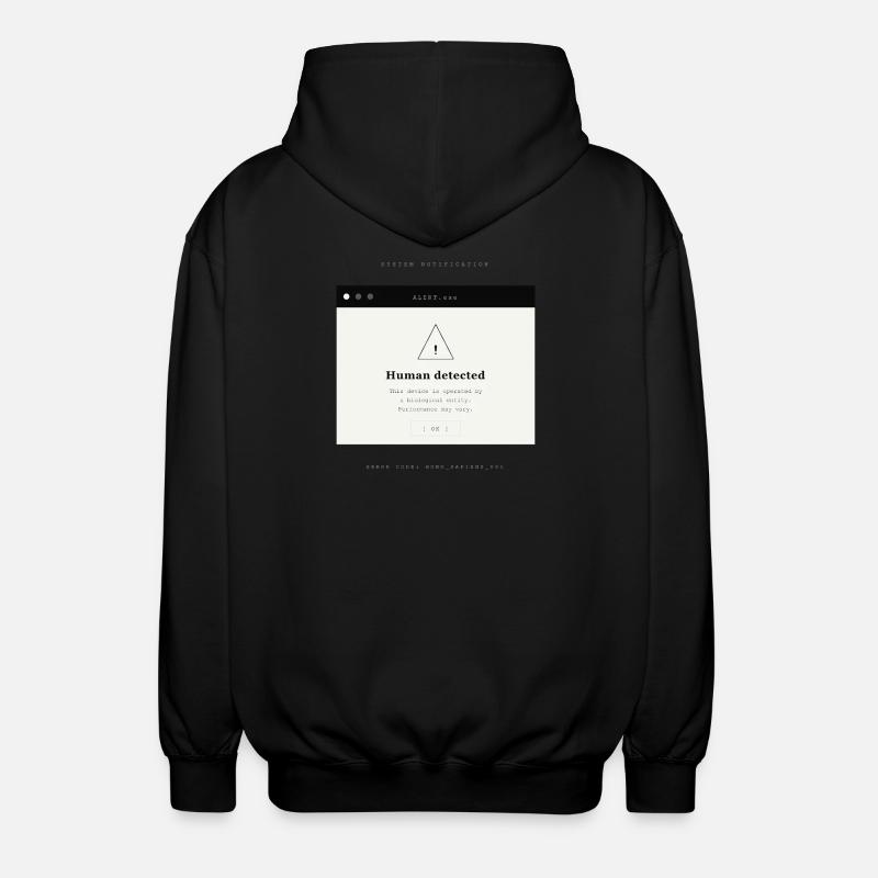 MENSCH ENTDECKT - Unisex Kapuzenjacke - Schwarz