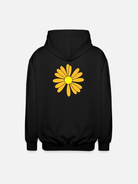 Patch de fleurs - Veste à capuche unisexe - noir