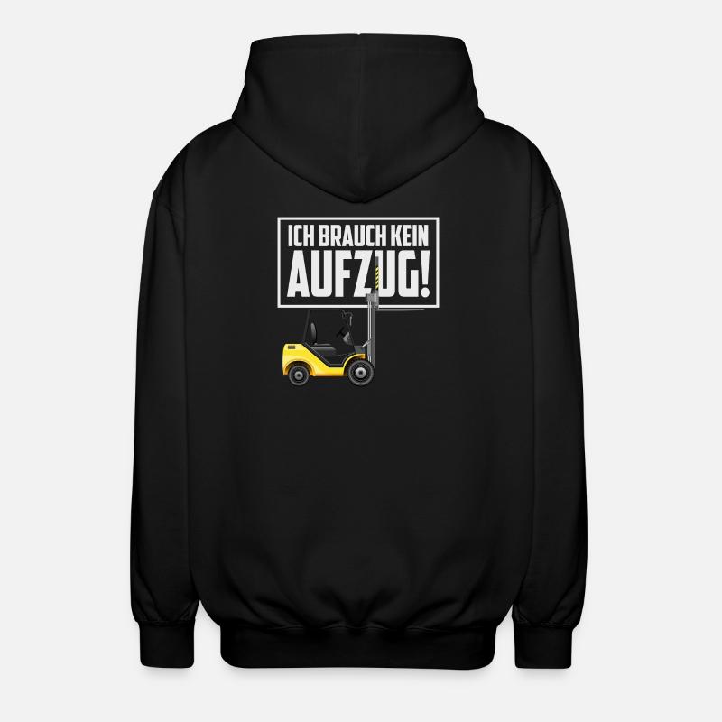 Gabelstapler Fahrer - Unisex Kapuzenjacke - Schwarz