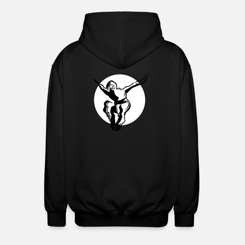 Ninja - whiteblack - Unisex Kapuzenjacke - Schwarz