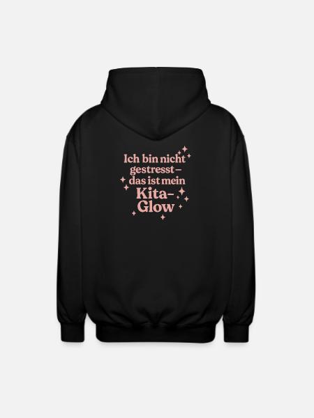 Ich bin nicht gestresst... (rosa) - Unisex Kapuzenjacke - Schwarz