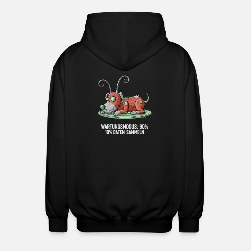 Maintenance Mode: Collect Data - Unisex Hooded Jacket - black