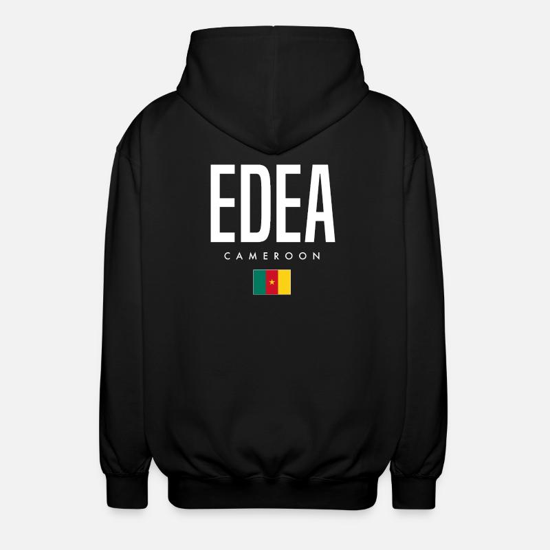 Edea Cameroon Cameroonian - Unisex Hooded Jacket - black
