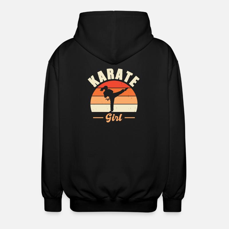 Karate Training Geschenke Karatetraining - Unisex Kapuzenjacke - Schwarz