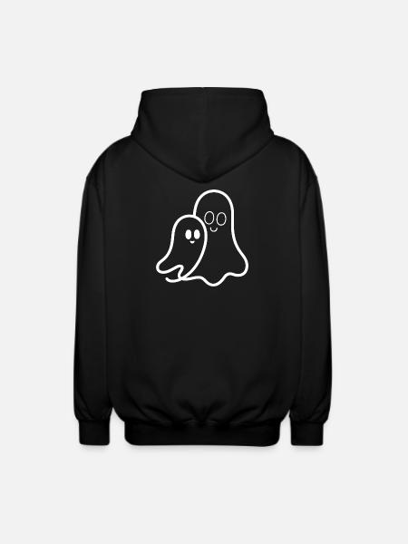 Amitié de fantôme câline - Veste à capuche unisexe - noir