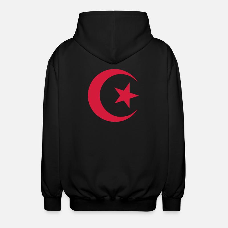 Drapeau algérien - Veste à capuche unisexe - noir