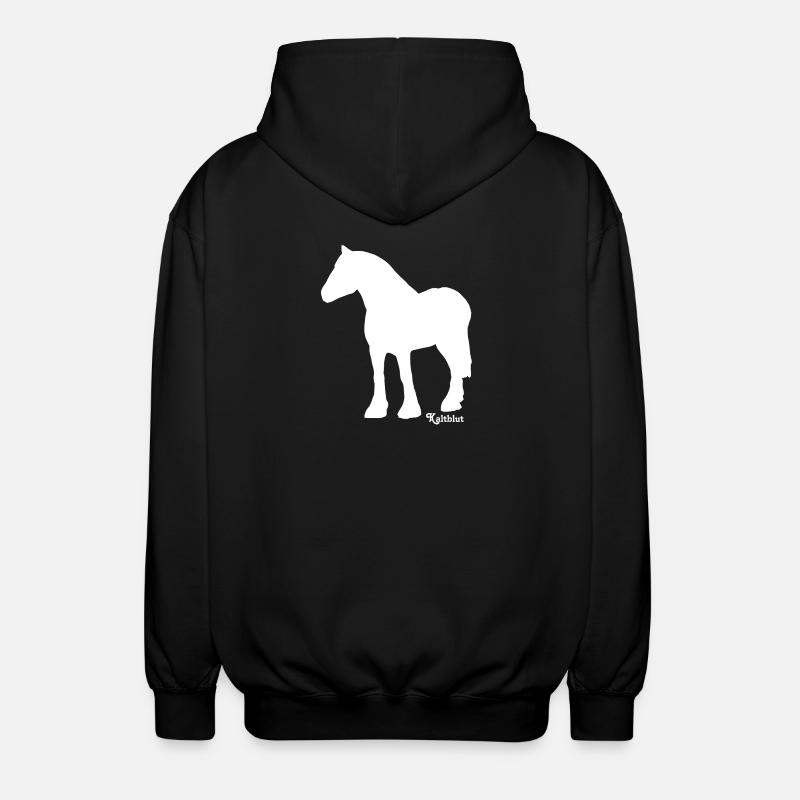 schimmel-kaltblut - Unisex Kapuzenjacke - Schwarz