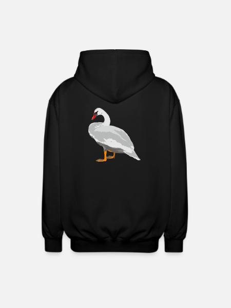 cygne - Veste à capuche unisexe - noir