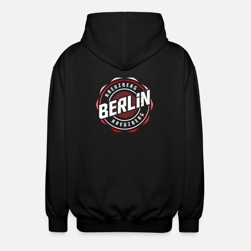 Berlin Kreuzberg - Unisex Kapuzenjacke - Schwarz