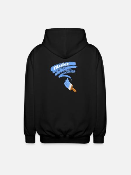 Maler Motiv Pinsel - Unisex Kapuzenjacke - Schwarz