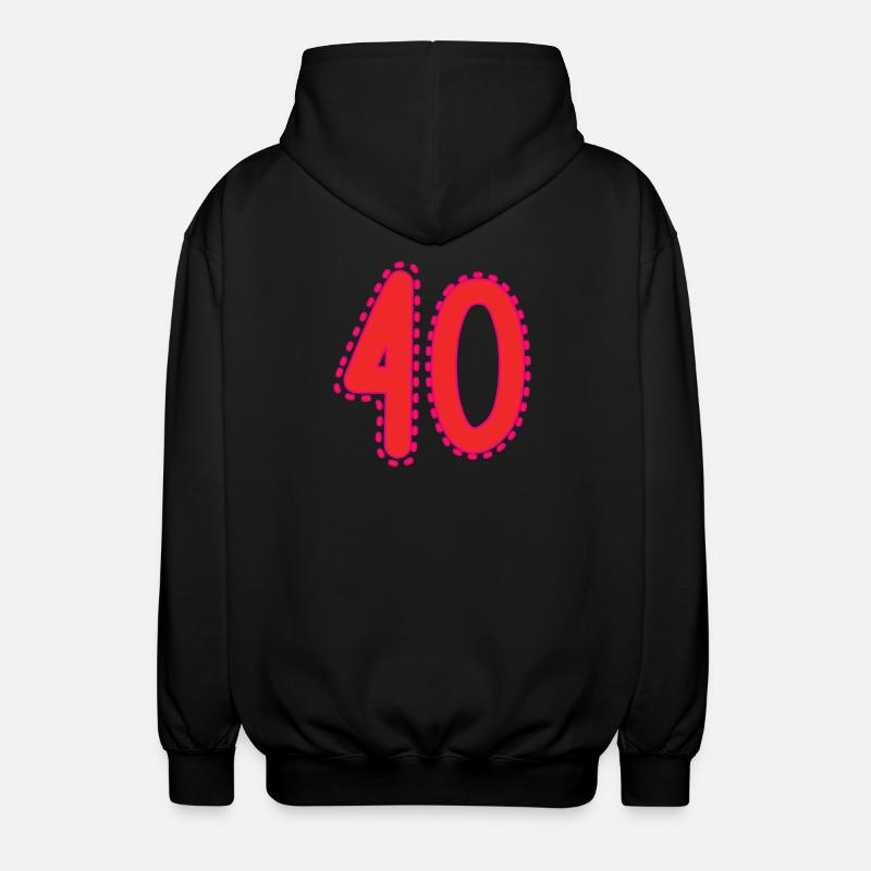 40 - Unisex Hooded Jacket - black