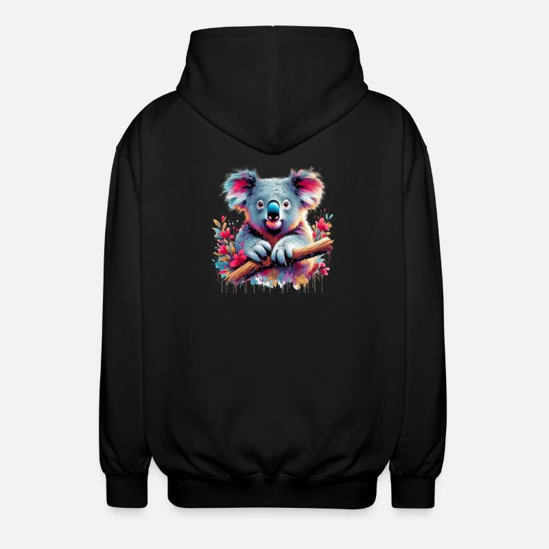 Koala - Veste à capuche unisexe - noir