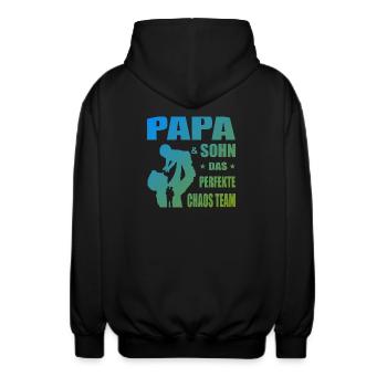 Bester Papa Und Sohn Partnerlook Outfit - Unisex Kapuzenjacke - Schwarz - Hinten - AI Model Male 185 light (185cm)