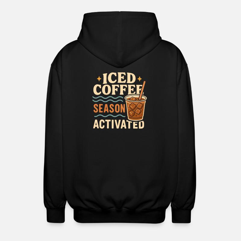 Saison du café glacé - Veste à capuche unisexe - noir