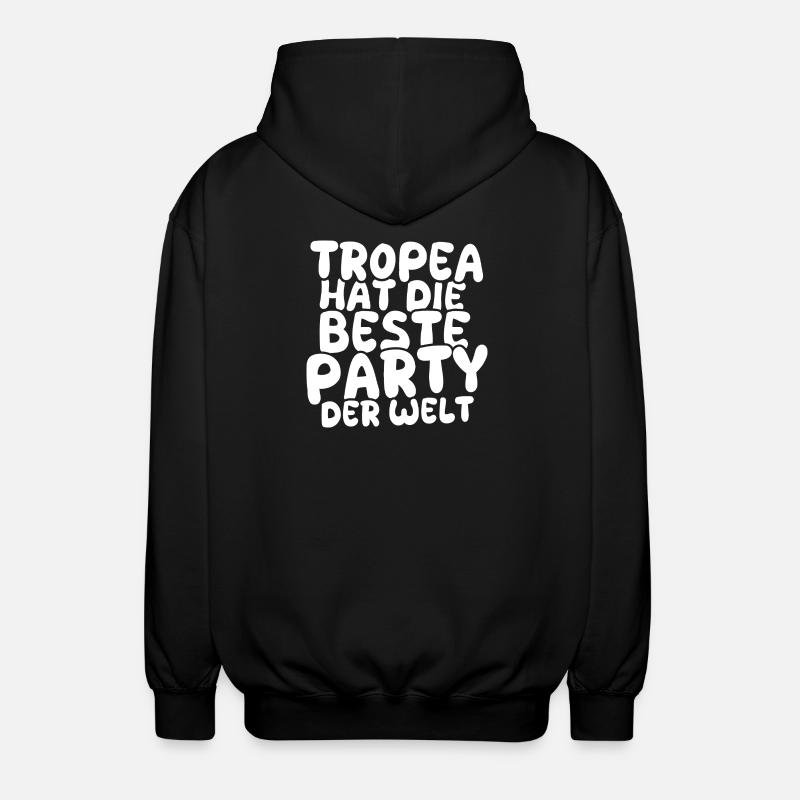 Tropea as a holiday destination - Unisex Hooded Jacket - black