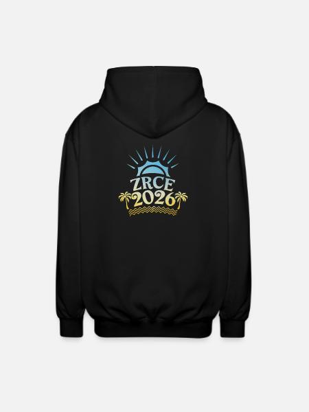 Zrce Party 2026 Bunt - Unisex Kapuzenjacke - Schwarz