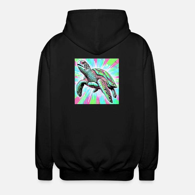 Schildkröte - Unisex Kapuzenjacke - Schwarz