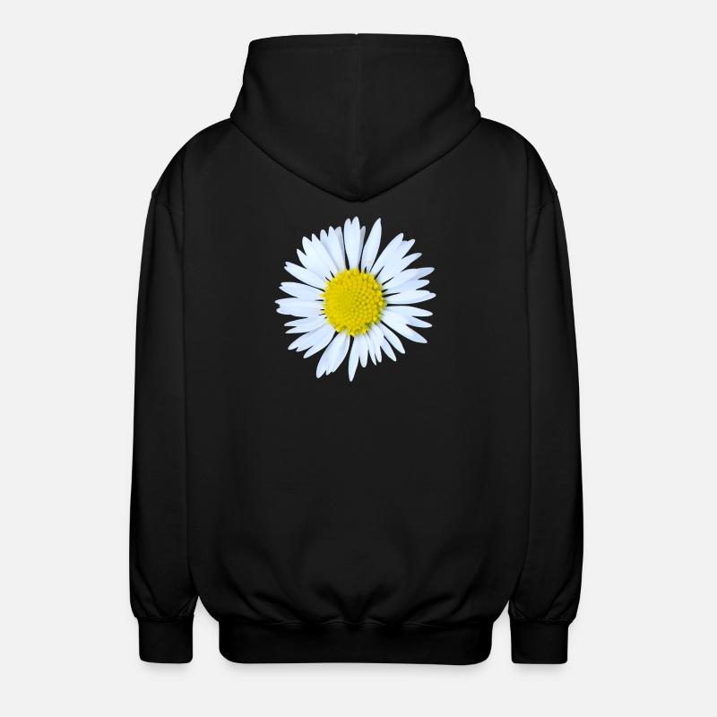Gänseblümchen - Unisex Kapuzenjacke - Schwarz