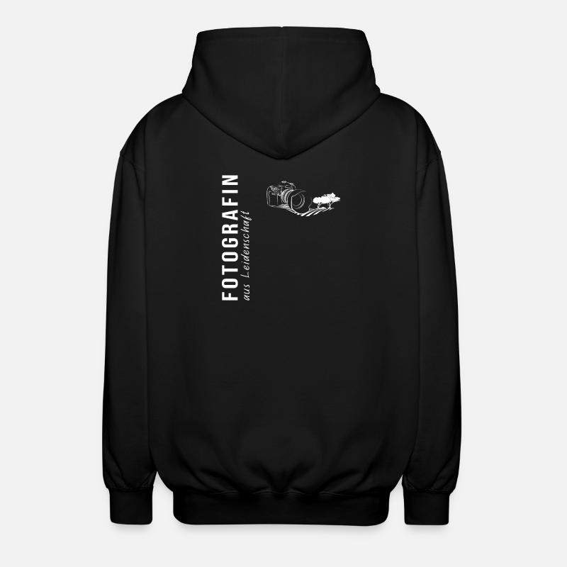 Fotografin aus Leidenschaft - Unisex Kapuzenjacke - Schwarz