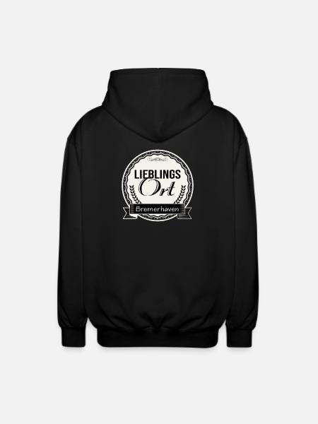 Lieblingsort Bremerhaven - Unisex Kapuzenjacke - Schwarz