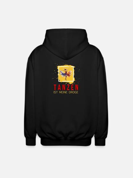 Tanzen ist meine Droge - Unisex Kapuzenjacke - Schwarz