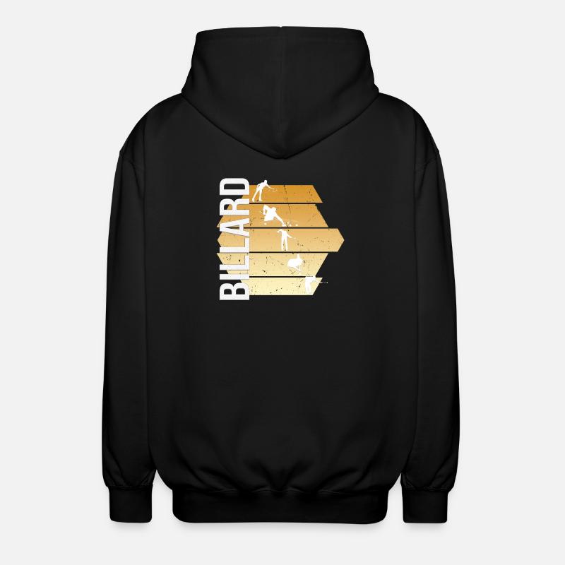 Billard - Unisex Kapuzenjacke - Schwarz