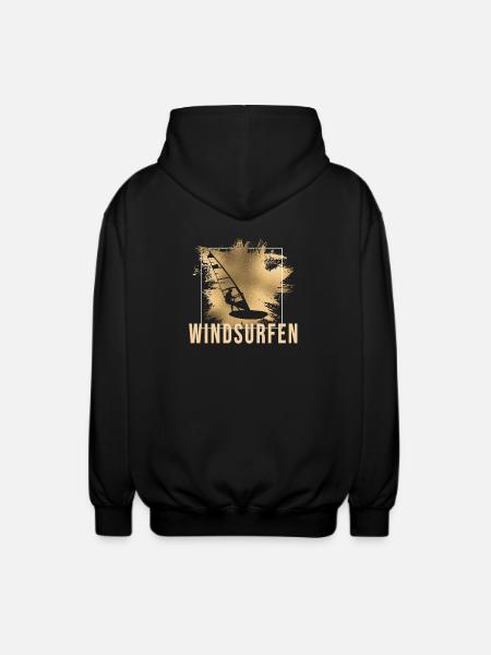 Windsurfen - Surfen - Unisex Kapuzenjacke - Schwarz