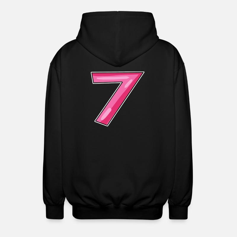 7 - Unisex Kapuzenjacke - Schwarz