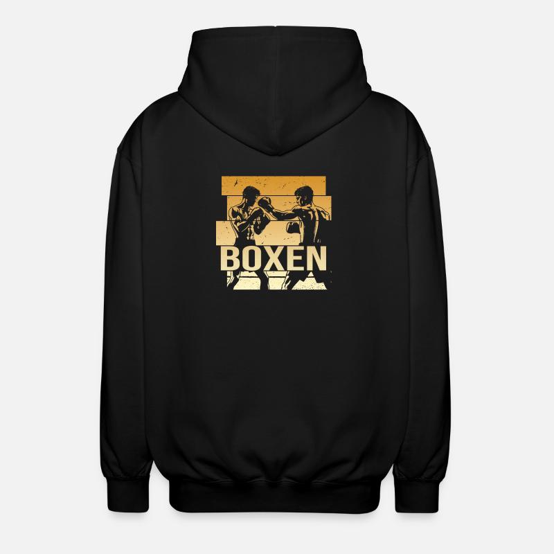 Boxen - Unisex Kapuzenjacke - Schwarz