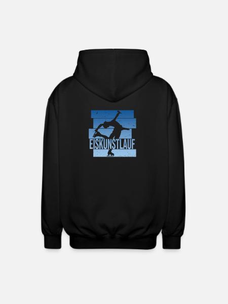 Eiskunstlauf - Unisex Kapuzenjacke - Schwarz