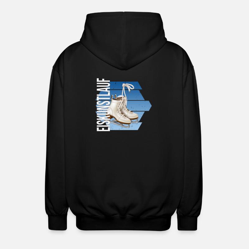 Eiskunstlauf - Unisex Kapuzenjacke - Schwarz