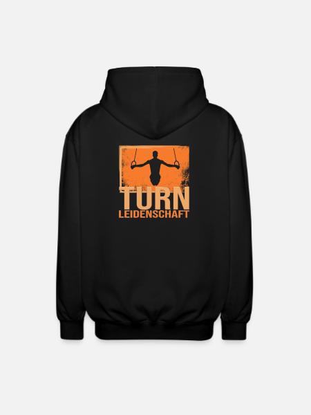 Turn Leidenschaft - Unisex Kapuzenjacke - Schwarz