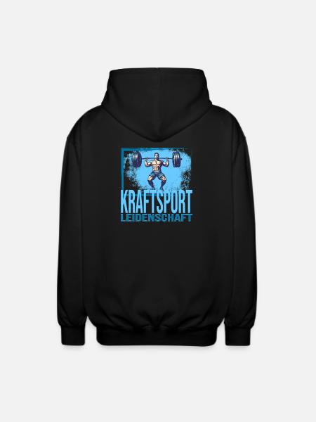 Kraftsport Leidenschaft - Unisex Kapuzenjacke - Schwarz