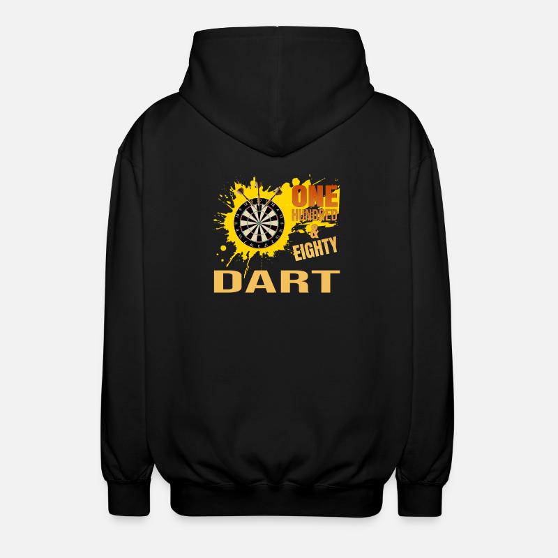 One Hundred Eighty - Dart - Unisex Kapuzenjacke - Schwarz