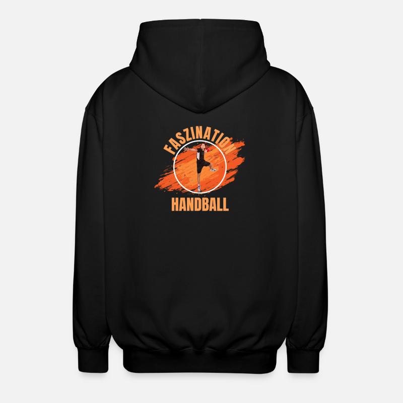 Faszination Handball - Unisex Kapuzenjacke - Schwarz