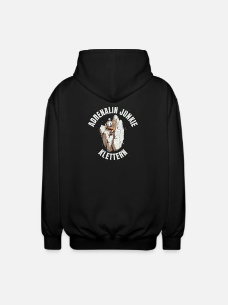 Adrenalin Junkie - Unisex Kapuzenjacke - Schwarz